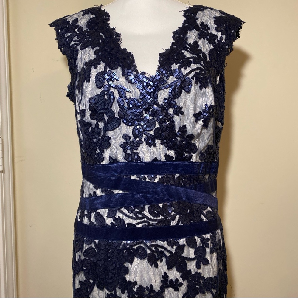 Tadashi shoji Navy Lace Dress - Picture 5 of 8